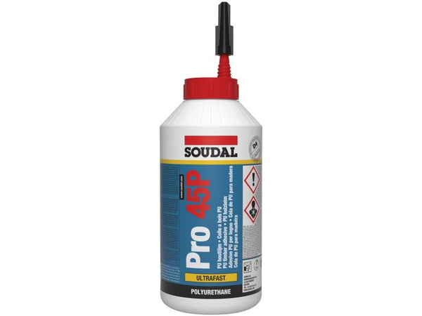 Soudal  Pro 45P Polyurethane Wood Adhesive- Fast Drying