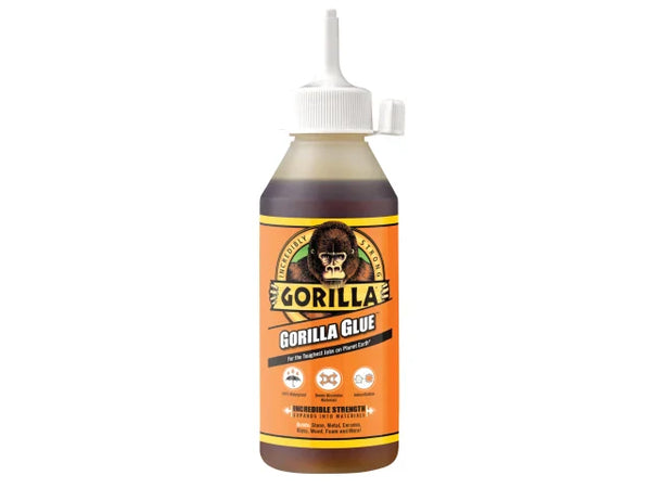 Gorilla Polyurethane Glue for Stone, Metal, Ceramic, Glass & Wood - Waterproof