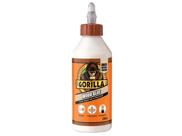 Gorilla PVA Wood Glue - Hard Working Water Resistant Adhesive