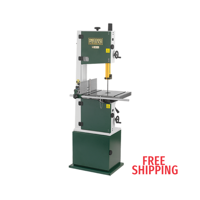 Record Power SABRE-350 14" Bandsaw with Cabinet Stand