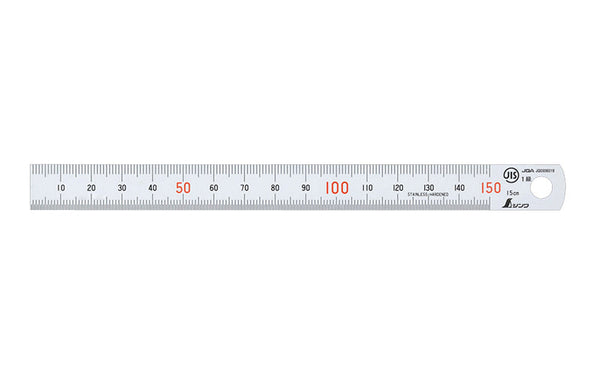 Shinwa 15cm Scale Stainless Steel Ruler 13005