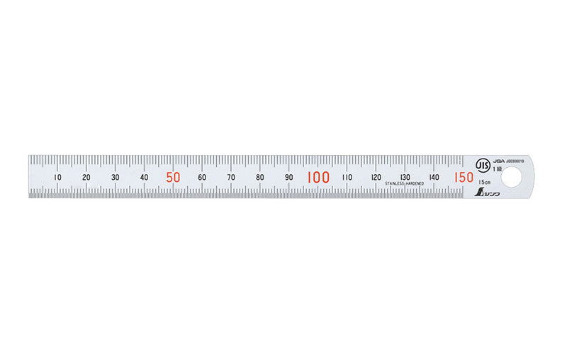 Shinwa 15cm Scale Stainless Steel Ruler 13005