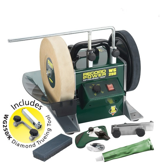 Record Power WG250-PK/A 10" Wet Stone Sharpening System Package Deal