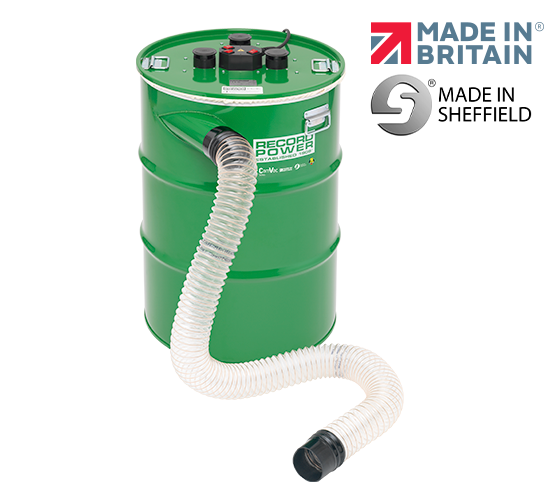 Record Power CGV486-6 Heavy-Duty Extractor with 2 Metres of Hose and Easy-Fit Cuff