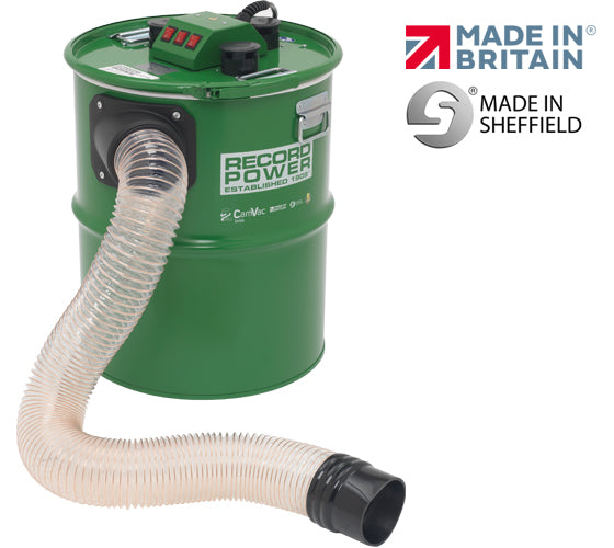 Record Power Large Extractor with 2 Metres of Hose and Easy-Fit Cuff CGV386-6